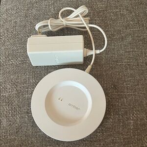 Ember White Charging Coaster